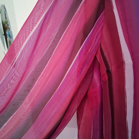 🎉Avenue Vibrant Pink and Purple Button Down Shirt - Picture 5 of 11